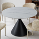 Sintered Stone Dining Table 120cm Wide in Round for 4 People - Casa