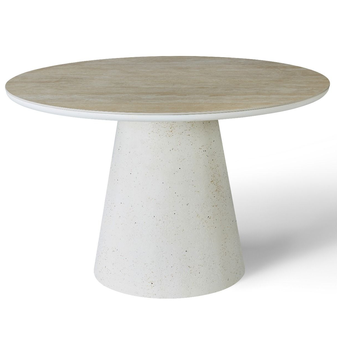 Sintered Stone Dining Table in Round for 4 People - Stratos