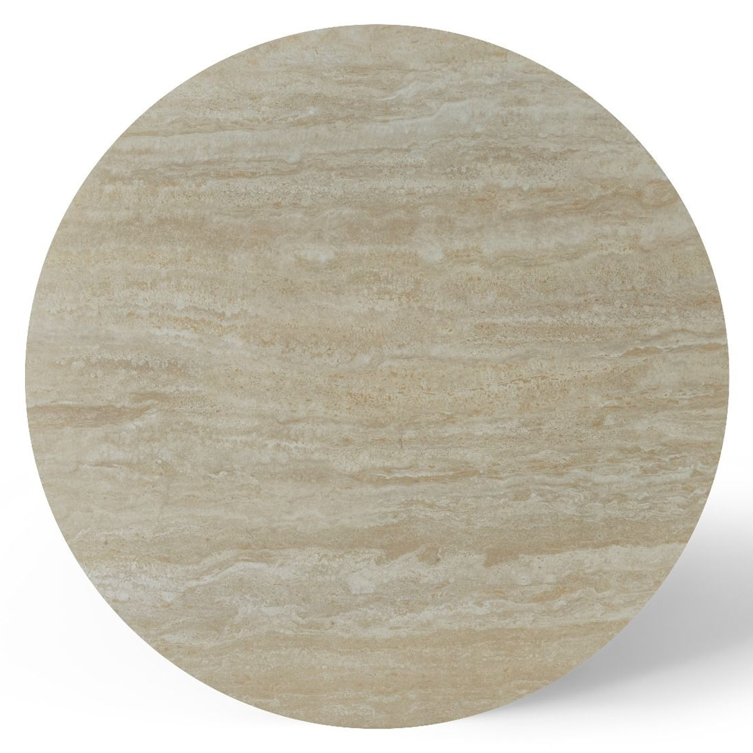Sintered Stone Dining Table in Round for 4 People - Stratos