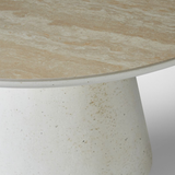Sintered Stone Dining Table in Round for 4 People - Stratos
