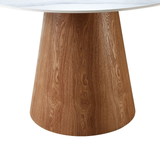 Sintered Stone Dining Table in Round for 6 People - Lilian