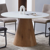 Sintered Stone Dining Table in Round for 6 People - Lilian
