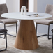 Sintered Stone Dining Table 120cm Wide in Round for 6 People - Lilian