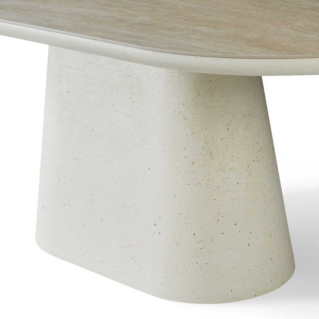 Sintered Stone Dining Table Large in Oval for 6 to 8 People - Celine