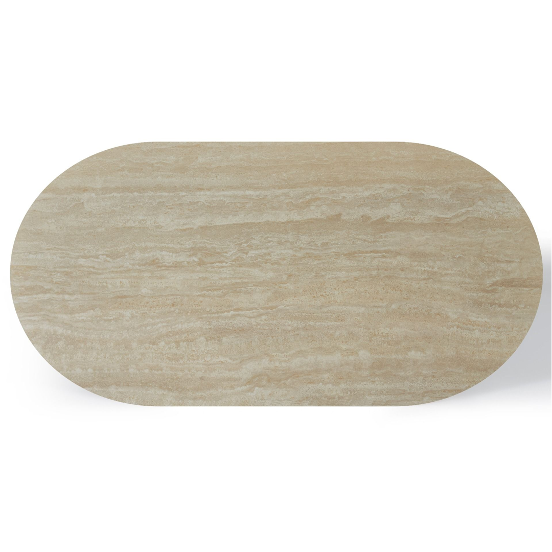 Sintered Stone Dining Table Large in Oval for 6 to 8 People - Celine