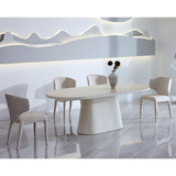 Sintered Stone Dining Table Large in Oval for 6 to 8 People - Celine