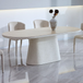 Sintered Stone Dining Table 200cm Wide Large in Oval for 6 to 8 People - Celine