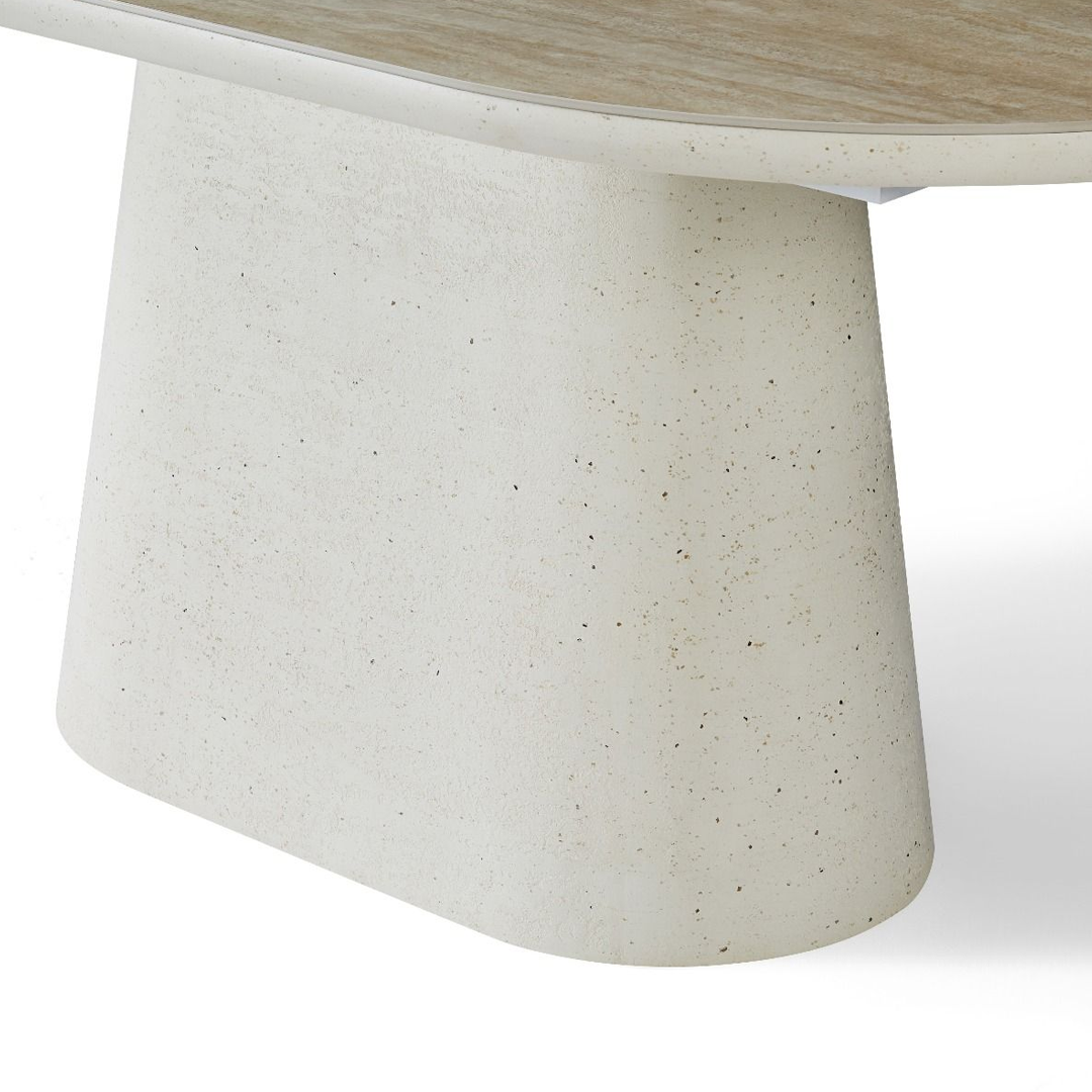Sintered Stone Dining Table Small in Oval for 4 to 6 People - Celine