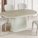 Sintered Stone Dining Table 160cm Wide Small in Oval for 4 to 6 People - Celine
