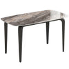 Sintered Stone Top Modern Kitchen Dining Table Rectangular for 4 People - Velmora