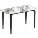 Sintered Stone Top Modern Kitchen Dining Table Rectangular for 4 People - Velmora
