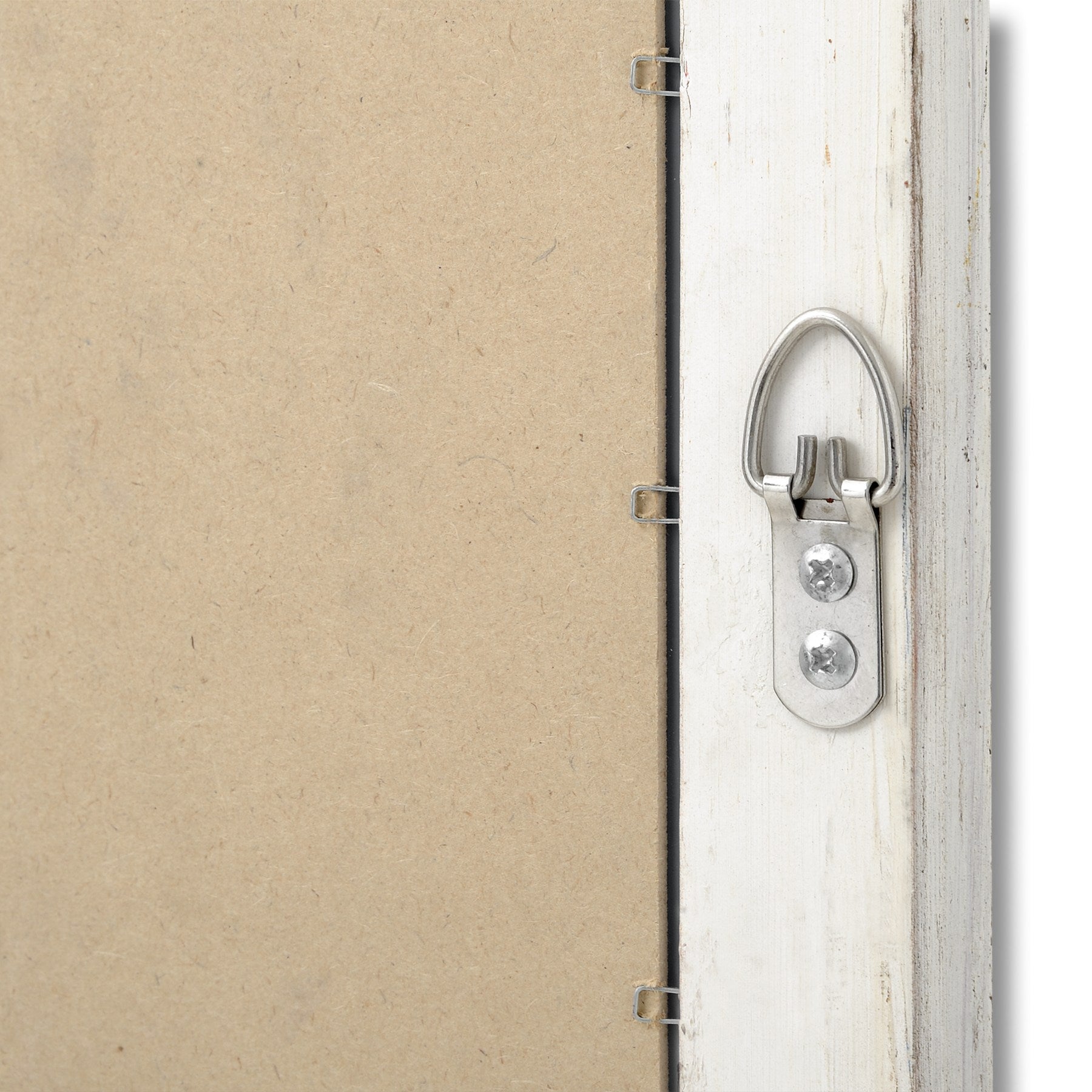 Small Space Wall Mirror Narrow In Antique White Wooden Frame - Bradford