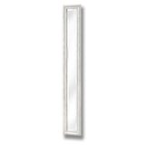 Small Space Wall Mirror Narrow In Antique White Wooden Frame - Bradford