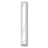 Small Space Wall Mirror Narrow In Antique White Wooden Frame - Bradford