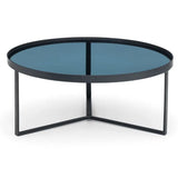 Smoked Glass Coffee Table Round - Loft