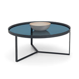 Smoked Glass Coffee Table Round - Loft