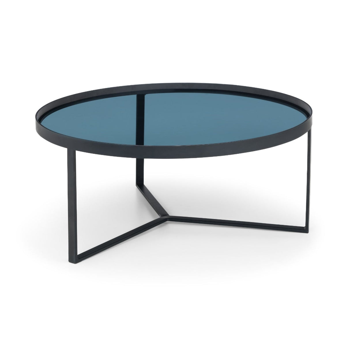 Smoked Glass Coffee Table Round - Loft