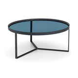 Smoked Glass Coffee Table Round - Loft