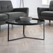 Smoked Glass Coffee Table Round - Loft