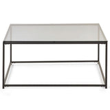 Smoked Glass Coffee Tables Square - Chicago