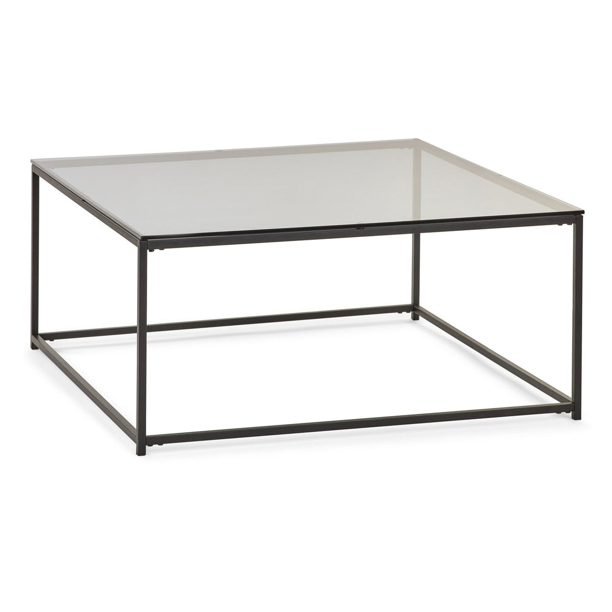 Smoked Glass Coffee Tables Square - Chicago