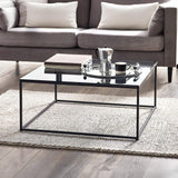 Smoked Glass Coffee Tables Square - Chicago