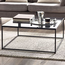 Smoked Glass Coffee Tables Square - Chicago