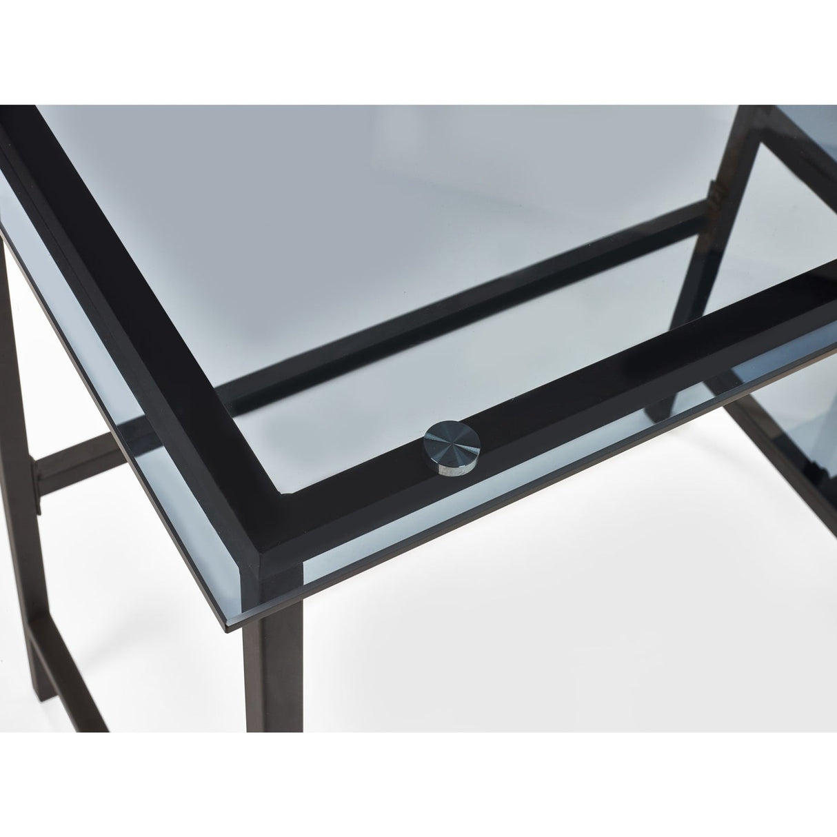 Smoked Glass Desk for Home And Office Desk - Chicago