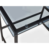 Smoked Glass Desk for Home And Office Desk - Chicago