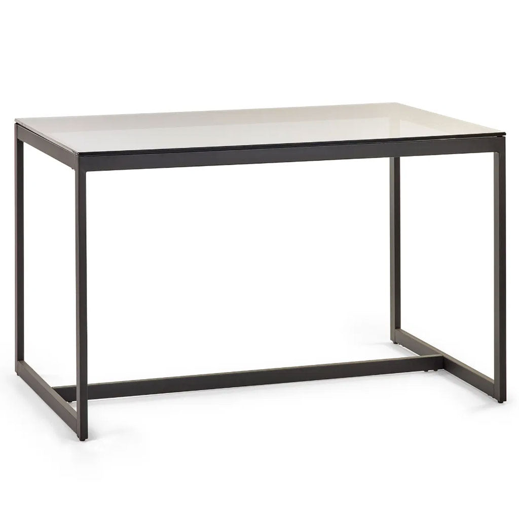 Smoked Glass Dining Table for 4 People - Chicago
