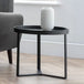 Smoked Glass Lamp Table Round - Loft