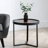 Smoked Glass Lamp Table Round - Loft