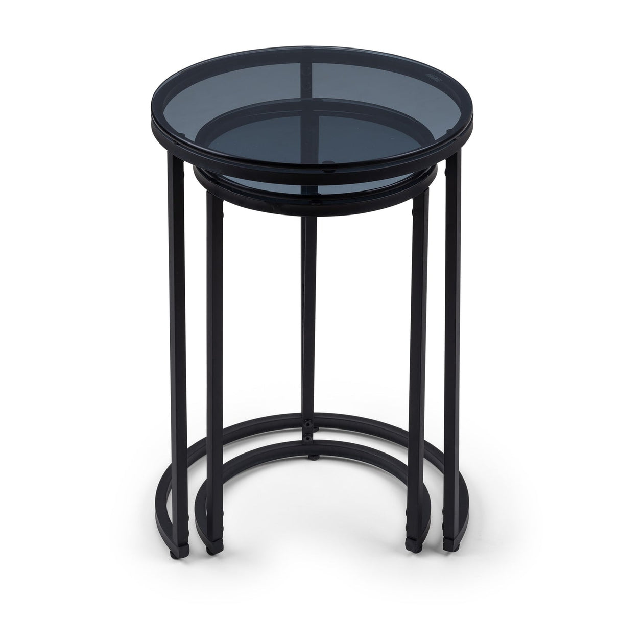Smoked Glass Nest Of 2 Tables - Chicago