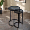 Smoked Glass Nest Of 2 Tables - Chicago