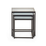 Smoked Glass Nest Of 3 Tables - Chicago