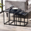 Smoked Glass Nest Of 3 Tables - Chicago