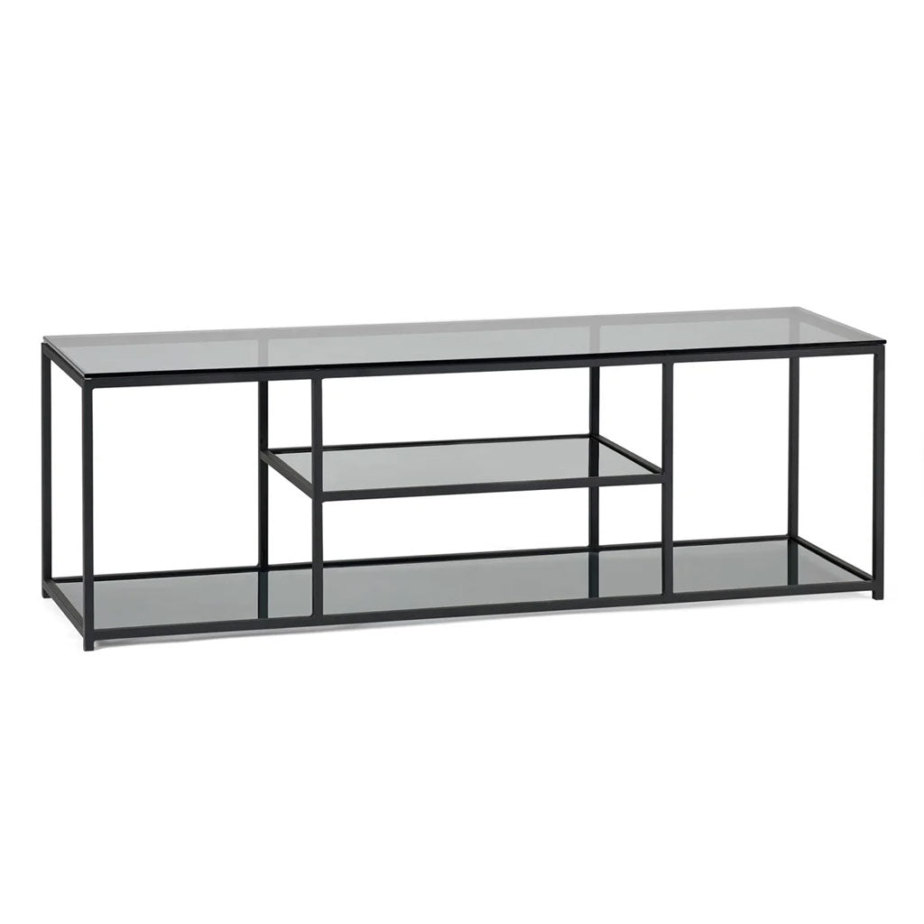 Smoked Glass TV Stand - Chicago
