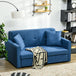 Snow Flannel Fabric 2 Seater Sofa Bed 152cm Wide With Storage And 2 Pillows - Velmora