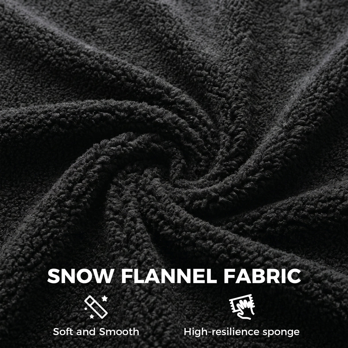Snow Flannel Fabric Home And Office Chair 64cm Wide - Velmora