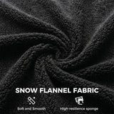 Snow Flannel Fabric Home And Office Chair 64cm Wide - Velmora