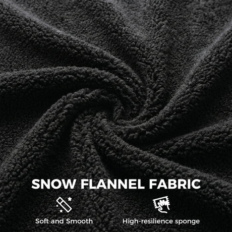 Snow Flannel Fabric Home And Office Chair 64cm Wide - Velmora