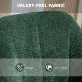 Snow Flannel Fabric Home And Office Chair 64cm Wide - Velmora