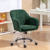 Snow Flannel Fabric Home And Office Chair 64cm Wide - Velmora