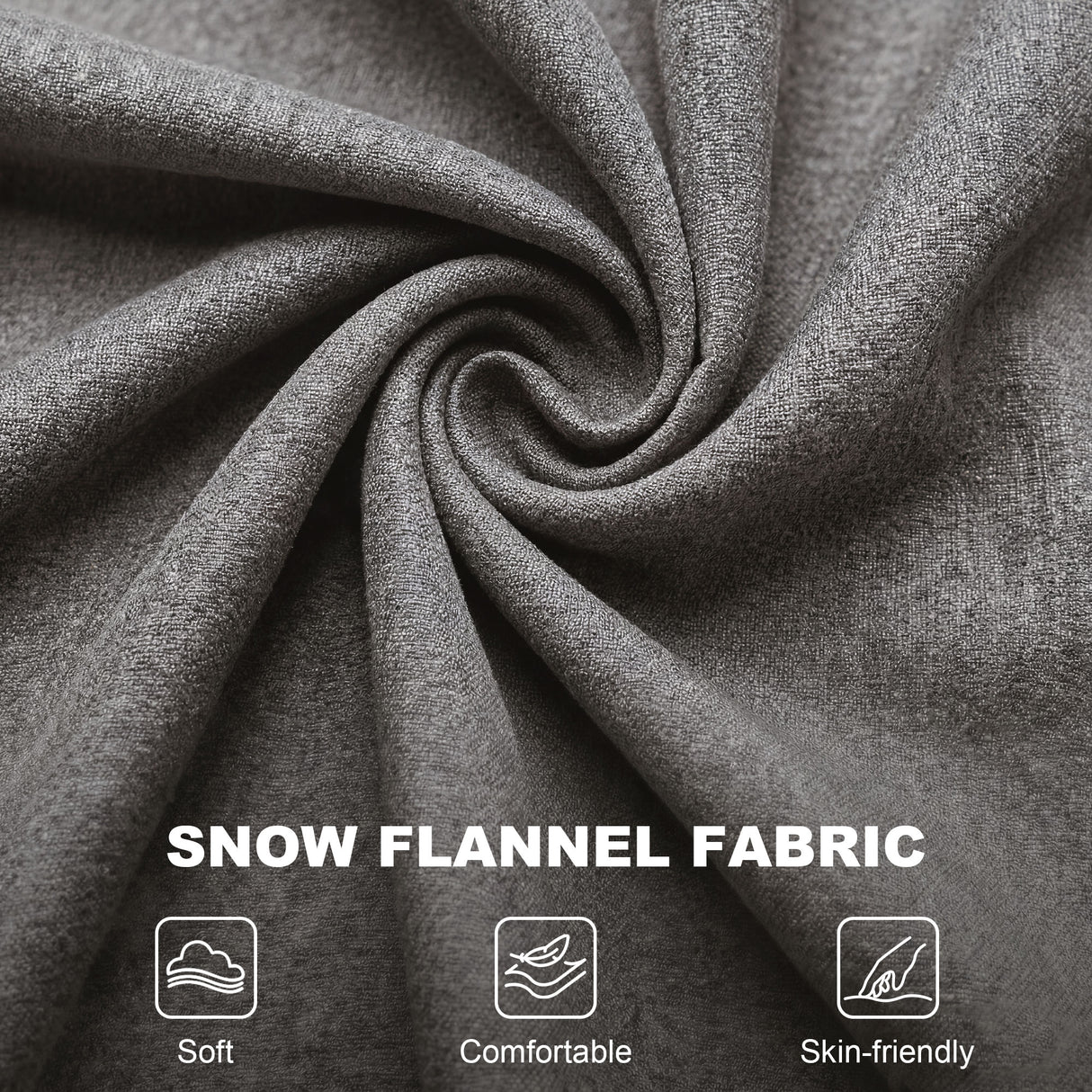 Snow Flannel Fabric Wingback Occasional Chair 74cm Wide - Velmora