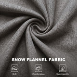 Snow Flannel Fabric Wingback Occasional Chair 74cm Wide - Velmora