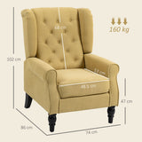 Snow Flannel Fabric Wingback Occasional Chair 74cm Wide - Velmora