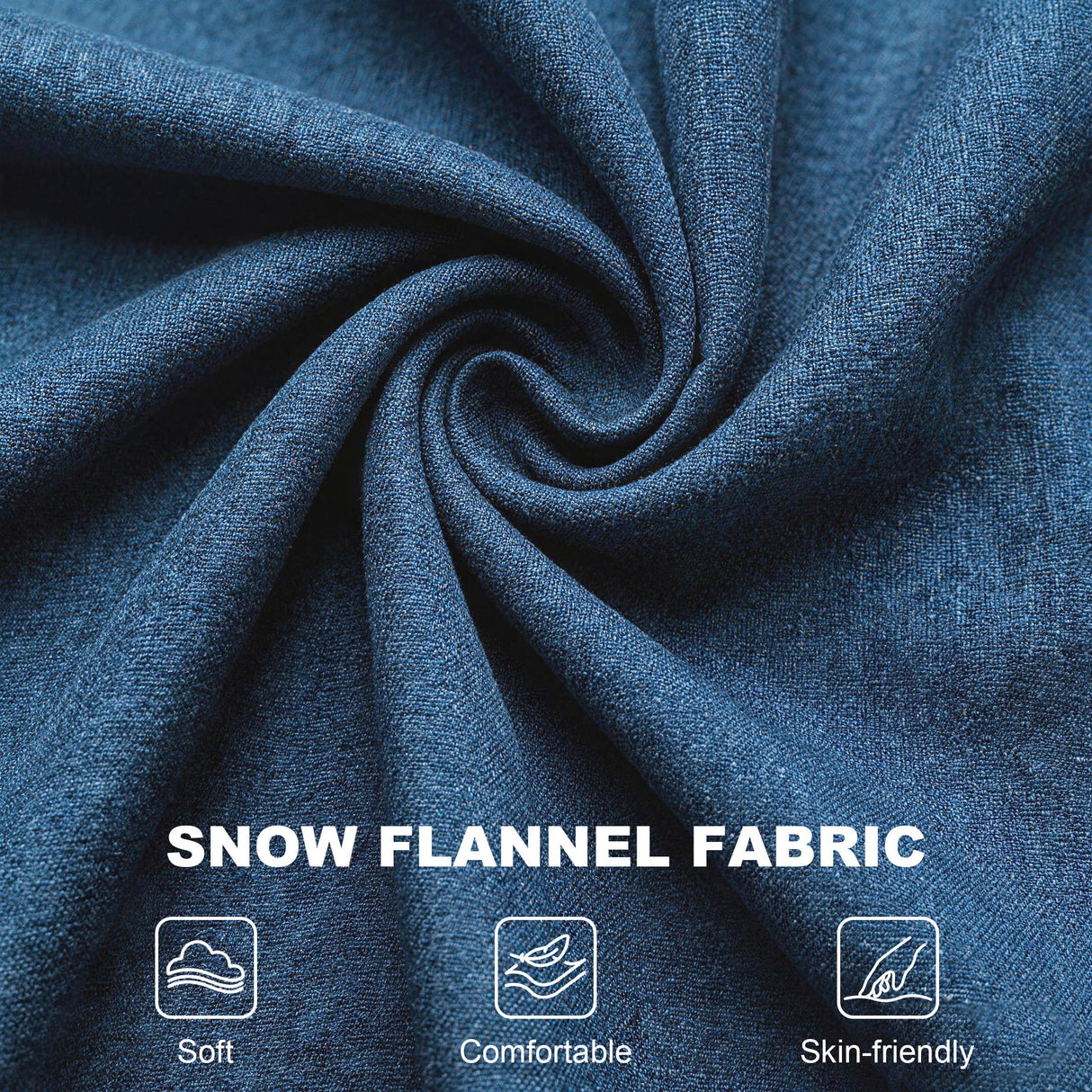 Snow Flannel Fabric Wingback Occasional Chair 74cm Wide - Velmora