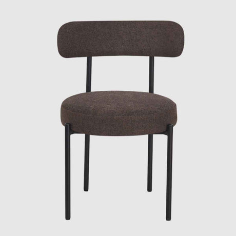 Soft Weave Fabric Dining Chairs 50cm Wide in Set Of 2 - Flora