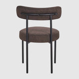 Soft Weave Fabric Dining Chairs 50cm Wide in Set Of 2 - Flora