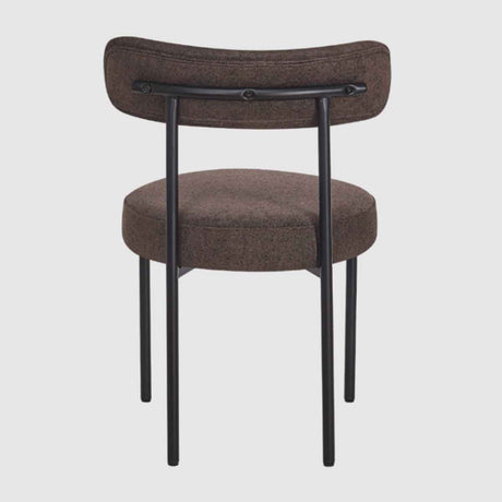 Soft Weave Fabric Dining Chairs 50cm Wide in Set Of 2 - Flora